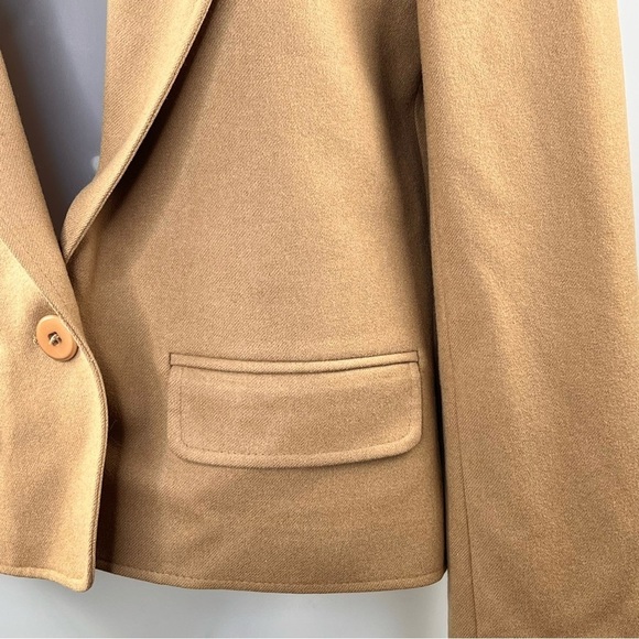 Pendleton Blazer Women 8 Tan Coat Jacket 100% Virgin Wool Made In USA Classy!EUC - Picture 3 of 10